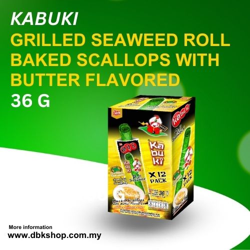 Kabuki Grilled Seaweed Roll Baked Scallops With Butter Flavored 36g