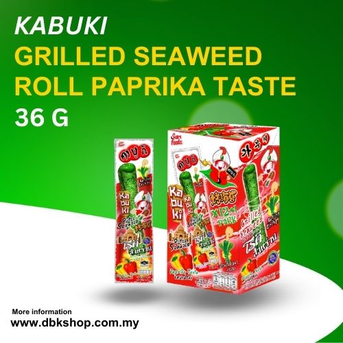 Kabuki Grilled Seaweed Roll Paprika Taste 36g